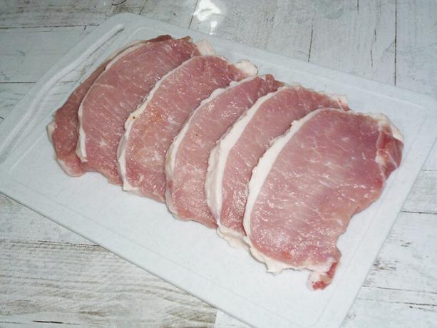 Steaks van varkensvlees