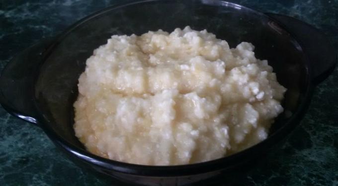 Gekookte rijst - rijstepap