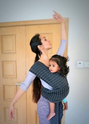 Zwangere ballerina dans werd een hit internet: sweet art