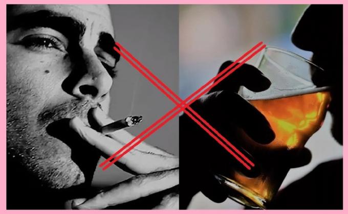 Limit slechte gewoontes (roken van sigaretten en alcohol bevattende dranken)
